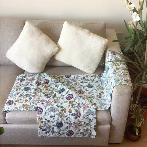 Hand Embroidered Kantha Quilt - Ammpoure London